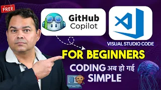 Github Copilot Tutorial in Hindi for Beginners - Using Visual Studio Code for Free