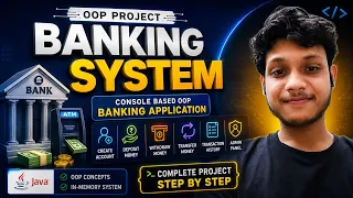 Make Java Banking System From Scratch to Finish Complete OOPS project With Diagrams