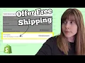 Free Shipping Discount Codes for Your Shopify Store - How to Create Them with Examples