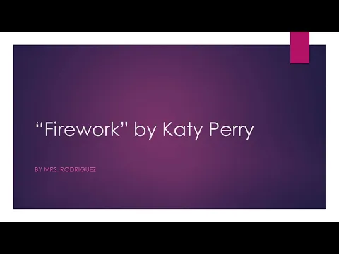 Download MP3 Katy Perry - Firework (Lyrics)