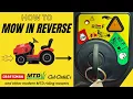 Mowing in Reverse - How it works on a Craftsman T-Series Riding Mower Other Basic Functions