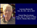 LIVE Funeral for Lawrence Bonneville Fri July 12 2024 at 11am MT