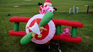Gemmy Christmas Airblown Inflatable Pigs Can Fly  Gemmy Christmas Airblown Inflatable Pigs Can Fly
