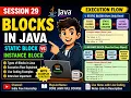 29 Blocks in Java Static Block Instance Block Execution Flow Core Java Session 29