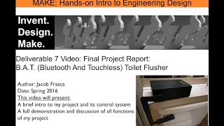 Jacob Frasca B A T Bluetooth and Touchless Toilet Flusher
