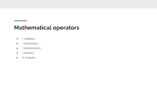 Java for Beginners - Module 4 Operators