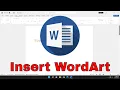 How to Insert WordArt In Microsoft Word Tutorial