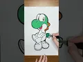 Coloring Yoshi from Mario