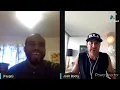 Fago Franklin III talks with former MLB and NFL player Josh Booty