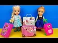 Download Lagu Elsa and Anna toddlers - shopping for luggage - suitcases - Barbie is the seller
