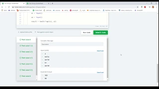 Two Strings Problem in HackerRank Coding in LockDown