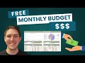 FREE Monthly Budget Template No Email Required - Google Sheets