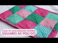 How to join crochet mitered squares together as you go jayg mitered square crochet tutorial