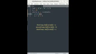 Looping through a list using while loop