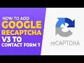 How To Add Google Recaptcha V3 To Contact Form 7 - Fast Easy