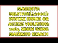 Magento SQLSTATE 42000 Syntax error or access violation 1064 When using Magento Search