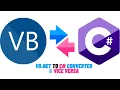 VB Net to C Vice Versa Code Converter in Visual Studio