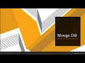 Mongo DB Introduction and Basic CRUD Operations