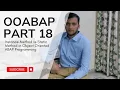 2 18 Instance Method vs Static Method in OOABAP