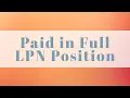 Paid In Full LPN