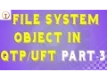 File System Object fso in qtp