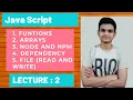 Javascript Lecture-2 in Hindi