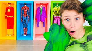 Magic Superheroes Costumes Fail- Funny Kids Story!