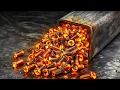 Lagu Turning 150 Steel Bolts into a Legendary Damascus Feather Knife | Satisfying ASMR