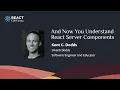 And Now You Understand React Server Components Kent C Dodds