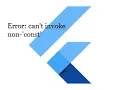 Error Cannot invoke a non const constructor where a const expression is expected