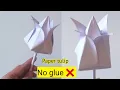 How to make paper tulip Easy origami tulip DIY tulip flower No glue paper craft