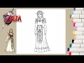 Coloring Princess Zelda - Zelda Coloring Pages Labolina Coloring TV