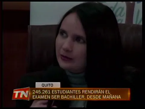 245.261 estudiantes rendirán el examen ser bachiller, desde mañana
