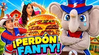 ¡Una HAMBURGUESA GIGANTE para que Fanty nos perdone! 🍔💙 | Ep. 4