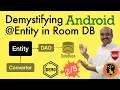 Setting up Entity aka database table Android Room Database Kotlin - Part 2