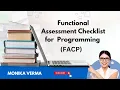 Functional Assessment Checklist for Programing FACP By Monika Verma
