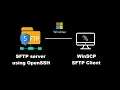 Setup SFTP server in Windows using OpenSSH with public key authentication folder jailing