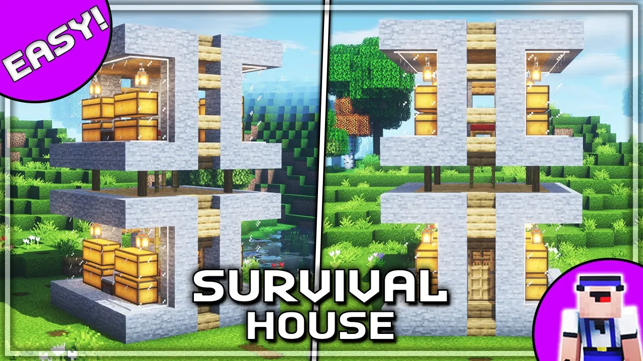 Minecraft SURVIVAL House Build Hacks & Ideas