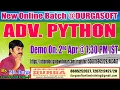 ADV PYTHON Online Training By Mr DURGA Sir