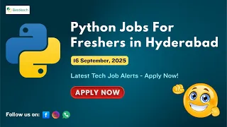 Top Python Jobs for Freshers in Hyderabad Full-Time IT Roles 2025 Apply now