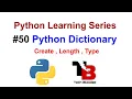 Introduction To Python Dictionary Create Python Dictionaries Key And Value In Dictionaries