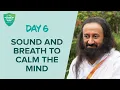 Sound Breath To Calm The Mind Day 6 of 10 Days Breath And Meditation Journey With Gurudev
