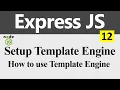 Template Engine in Express JS Hindi