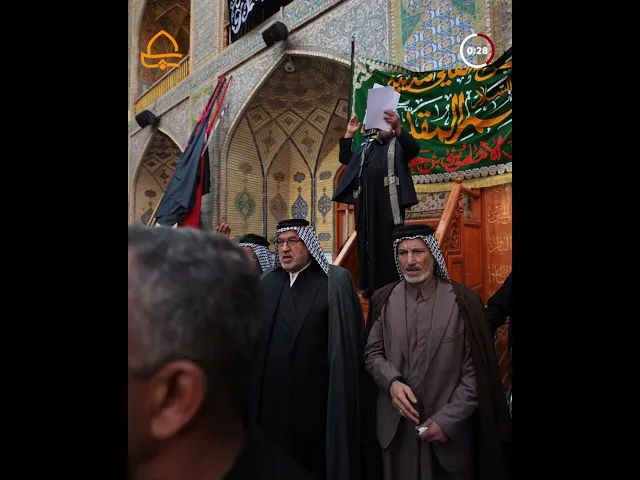 ⁣الصحن الحيدري الشريف يستقبل المواكب المعزية بذكرى وفاة السيدة الحوراء(ع)