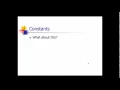 Literals constants