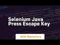 selenium java press escape key