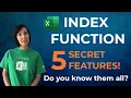 Excel INDEX Function - 5 Secret Features