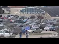 03-30-18 Macomb IL - Beautiful Weather Golfing Students Commuting to Class