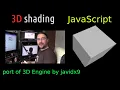 3D shading in pure JavaScript - rotating cube