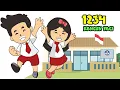 Download Lagu Satu Dua Tiga Empat - 1234 | Bangun Pagi-Pagi Sungguh Senang |  Lagu Anak Anak Terpopuler
